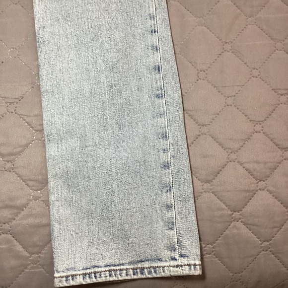 Abercrombie & Fitch The Ankle Straight Ultra High Rise Jeans Patch Size 24/00L - Picture 6 of 16
